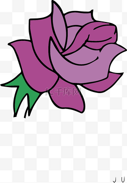 单一的颜色图片_矢量图插画单的花朵花丛设计材料