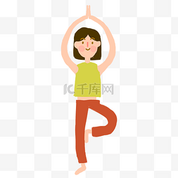 少女运动健身瑜伽
