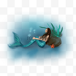 童话世界手绘图片_梦幻奇幻海底美人鱼
