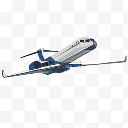 交通工具飞机正面插画