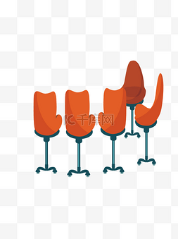 卡通矢量椅子可商用元素