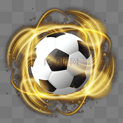 足球光带图片_环绕足球的特效光带世界杯