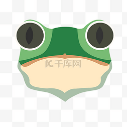 绿色手绘青蛙图片_手绘动物青蛙插画