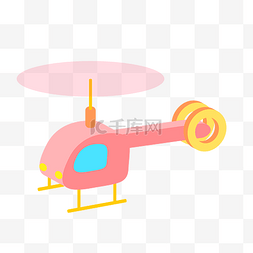 粉色花真花图片_粉色的直升机插画