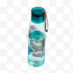 青色杯子图片_一个青色的小水瓶