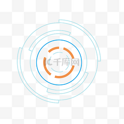 辅助科技元素图片_酷炫科技线条交互界面