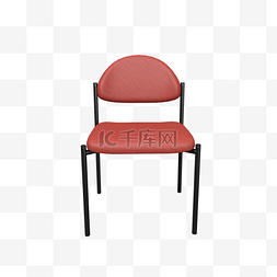 红色立体餐桌椅子家居装饰