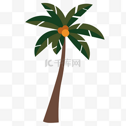 椰子树矢量素材图片_椰子树卡通造型素材