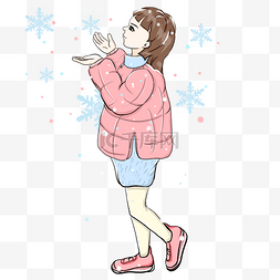 面包服图片_ 雪花女孩