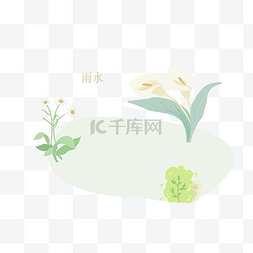 雨伞花图片_节气春天春光植物清新花PNG