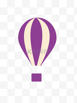 热气球PNG图图片_扁平化热气球卡素材