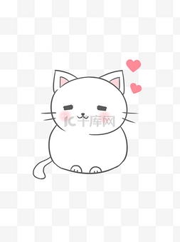 可爱卡图片_可爱卡通日系清新猫咪表情包通用