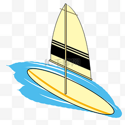 黄色小帆船
