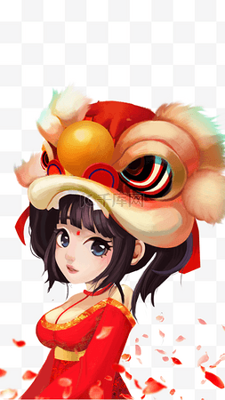 游戏美女图片_春节烟花少女新年