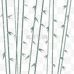 竹节线稿图片_绿色手绘竹子