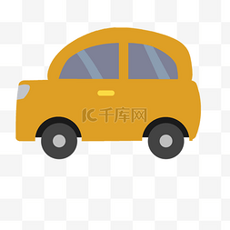 vi车体素材图片_手绘黄色的汽车插画