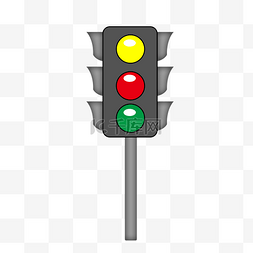 红绿灯的图片_手绘交通红绿灯插画