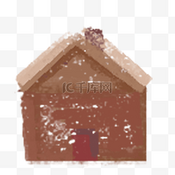 棕色房屋设计图形