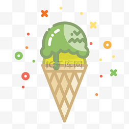 夏日风格图片_mbe风格手绘冰淇淋
