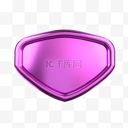 紫色金属质感图片_C4D紫色立体不规则图形标题框