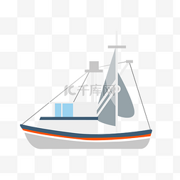 灰色帆船 