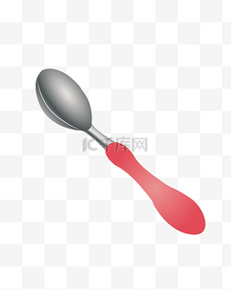 勺子中的汤圆图片_矢量卡通免扣勺子