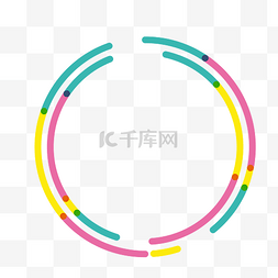 圆形卡通气泡图片_矢量卡通扁平化创意气泡对话框