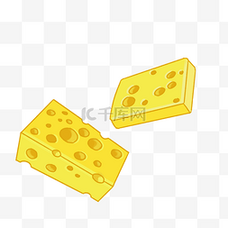 emoji奶酪图片_黄色奶酪薄荷叶免抠图片