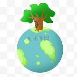 植树节树木和地球