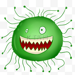 绿色拟人细菌