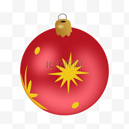 立体装饰球图片_圣诞夜立体装饰球手绘png