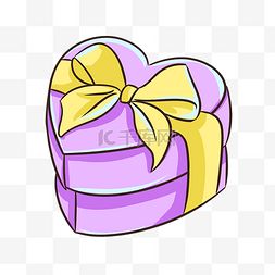礼品盒插画图片_紫色礼品盒插画元素