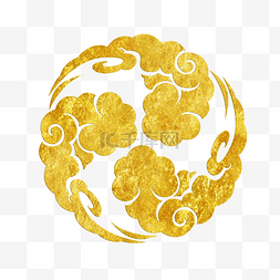 金材质图片_中国风传统烫金花纹祥云装饰图之