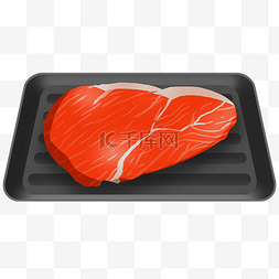 烤肉装饰红色肉食