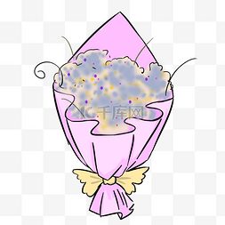 紫色花束创意