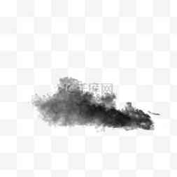 黑色硝烟图片_行云流水的黑色抽象图