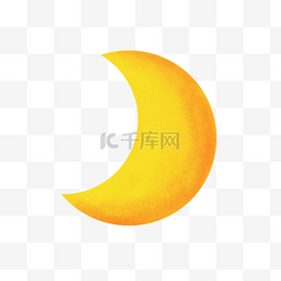 日系小清新png图片_黄色可爱日系卡通月亮
