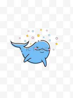 微笑的海豚图片_mbe海豚图标卡通图案扁平矢量可商