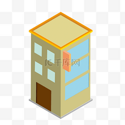 立体房屋建筑素材图