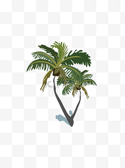 暮暮图片_黄昏时分的椰子树