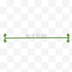 欧式分割线矢量图片_绿色创意芽菜分割线
