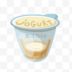 饮料酸奶盒装插画