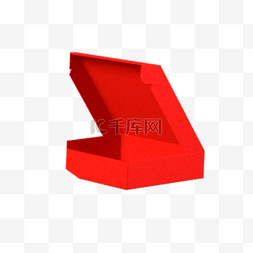 打开的卡通礼盒图片_红色打开的礼盒元素