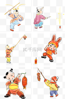 小顽童图片_新年顽童手绘插画合集