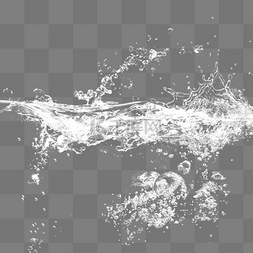 水波纹水波纹图片_喷溅的水花水浪元素