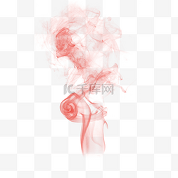 创意烟雾设计图片_水彩红色美丽泼墨