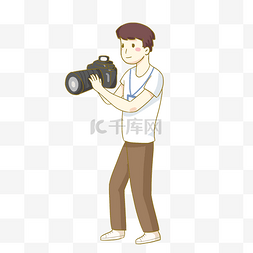记者节卡通图片_记者节摄影记者免抠PNG素材