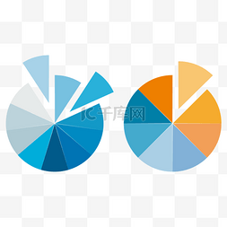 图状图片_彩色饼状图分析