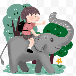 搜狐畅游图片_动物园旅游人物插画