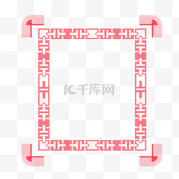 中国传统花边红色图片_喜庆花边边框设计元素